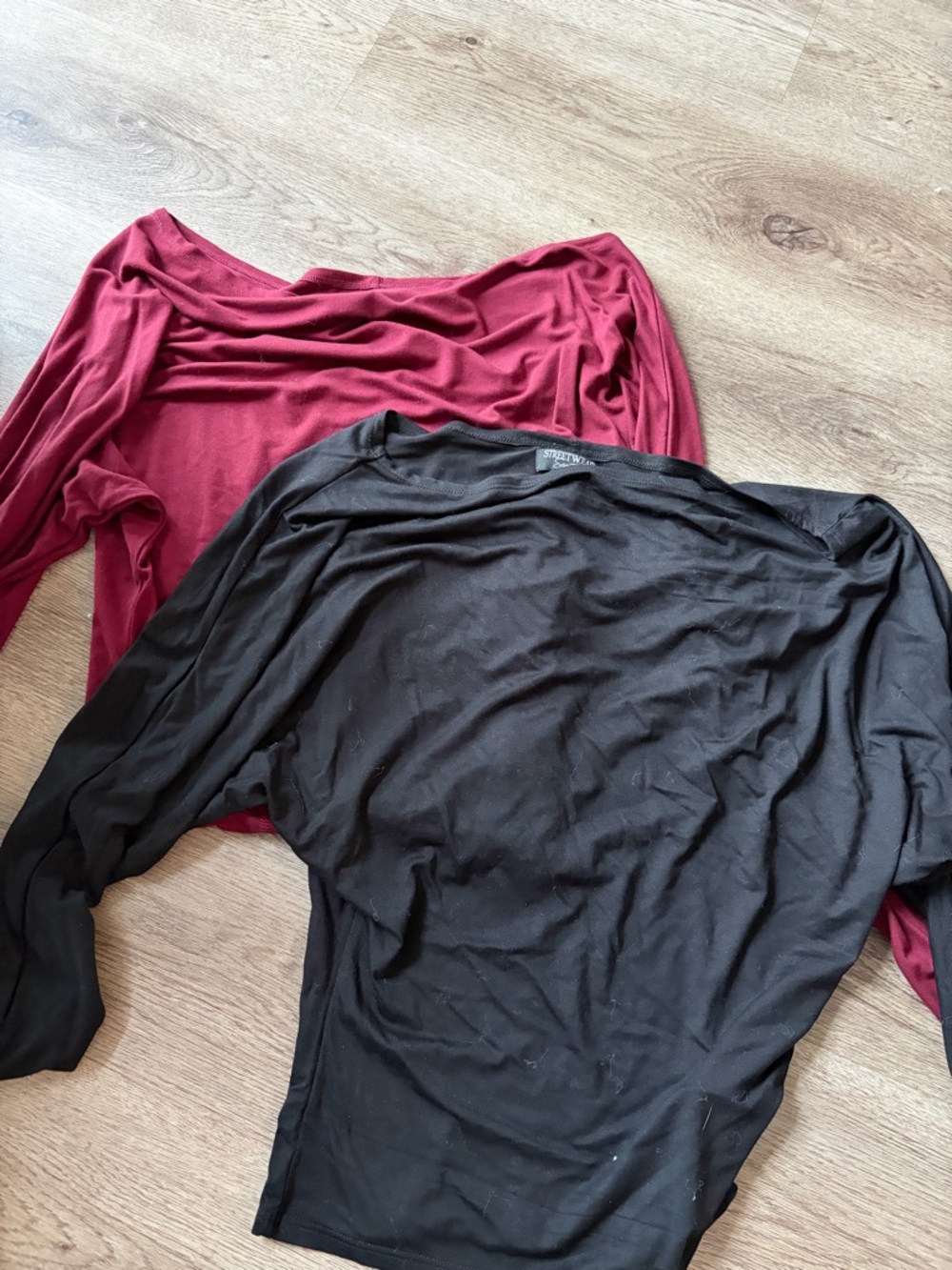 2 off the shoulder/boat neck tops